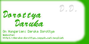 dorottya daruka business card